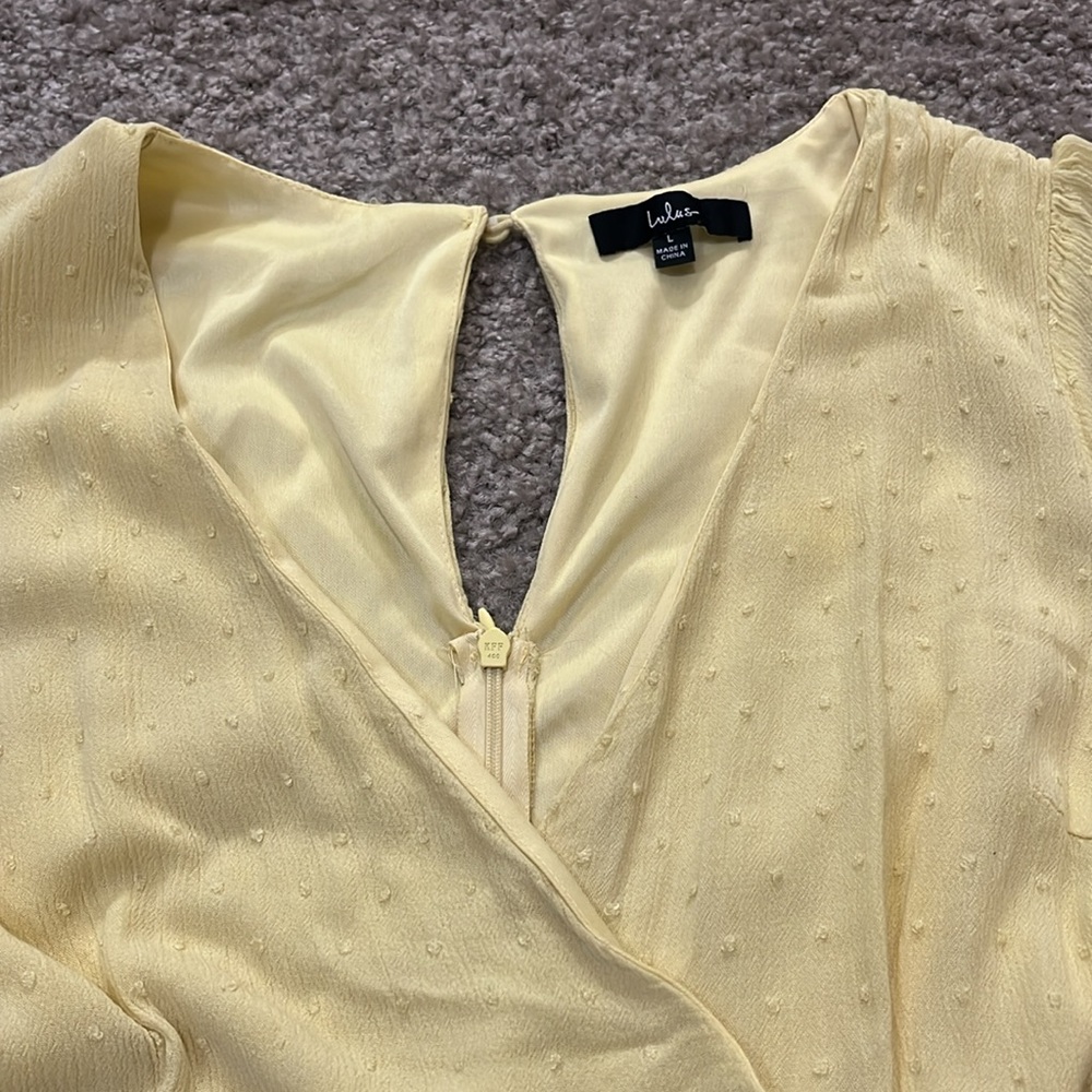 Lulu’s Yellow Ruffled Sundress - Picture 3 of 7